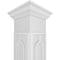 Ekena Millwork Craftsman Classic Square Non-Tapered Calico Fretwork Column w/ Crown Capital & Crown Base CC1210ENCLOCRCR - alternate 2